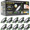 CLAR - Downlight LED da Incasso Soffitto, Faretti LED per Interni Dimmerabili 4W, Selettore 3 Tonalità, Nero (Pack 10)