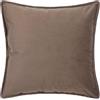 Morbidissimi - Set 2 Fodere Copricuscino Arredo Danae in Velluto 50x50 cm Marrone, Cuscini Decorativi con Cerniera Nascosta, Tinta Unita per Divano Letto Poltrona, Senza Imbottitura AC212