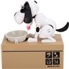 Generic Innovativo Salvadanaio Robot Cane Che Mangia Monete per Regalo per Bambini, Materiale ABS
