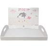 CARTOON Vassoio portabomboniere Dumbo Disney cesto con spalla decorativa in cartone battesimo compleanno feste a tema