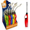 Akitaink 20 PZ Accendigas Accendini Accendifuoco Flessibile Ricaricabile - Colori assortiti, Accendino sicuro - Box da 20 PZ Ricaricabili