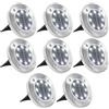 vidaXL 8X Lampade Solari da Terra Luci LED Bianche Illuminazione Lume Esterno