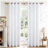 CUTEWIND - Set di 2 Tende per Finestra, in Effetto Lino, Semi-Trasparenti, con Occhielli, di Dimensioni: 140 x 240 cm, Ideali per la Decorazione di Interni Moderni quali Salone, Camera da Letto