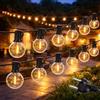 DIAWAY Catena luminosa a LED per esterni con spina, per esterni lampadine G40, 2700 K luce bianca calda IP65 impermeabile e allungabile per terrazza giardino e feste (2000, Centimetri)