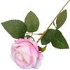 Anevous 5 rose artificiali, 51 cm, in velluto, rosa finte, fiori di seta, rose artificiali, per fai da te, matrimoni, casa, feste, giardino, decorazione centerpiece, rosa chiaro
