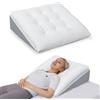 GOFORIT Cuscino a cuneo per letto e divano, Rivestimento in memory foam personalizzabile, Cuscino ortopedico, Grande cuscino da lettura per alzare la testiera del letto, Cuscino di supporto per la