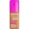 NYX Professional Makeup Fondotinta Soft Matte, Coprenza Modulabile, Tenuta Fino a 24H, Formula Arricchita con Acido Ialuronico, Guaranà e Vitamina C, Make Em Wonder Foundation, Neutral Tan, 30 ml