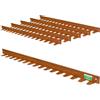 UNIGARDIA Bordura per Aiuola in Acciaio Corten 5 m, Altezza 5 cm | Bordo Protettivo 5 mm, Bordatura Flessibile per Giardino, Montaggio Semplice, Picchetti Inclusi