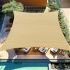 Roses77 Tenda a vela rettangolare da 3 x 4 m - Telone impermeabile esterno antivento con protezione UV 95%, PES 160 g/m² Tenda da sole esterna per terrazza, giardino, patio e campeggio, colore sabbia