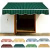 Generico Telo Di Ricambio Per Tende Da Sole Da Giardino E Balcone 200cm 250cm 300cm 400cm 500cm Poliestere Ispessito 280g/m2 Impermeabile, Tessuto Parasole Per Tende(Verde scuro,250x200cm)