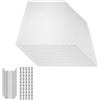 YUENFONG YUNGFONG 14 pezzi policarbonato doppia parete, lastre in policarbonato, antiurto lastre multiparete, adatto per serre e giardini, Spessore 4 mm, 60,5 x 121 cm
