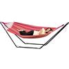 Amazonas Hammock AZ-4210000 Beach Set Vulcano con Amaca Tonga Vulcano, Fucsia, 304x78.5x91.5 cm