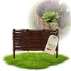 Floranica 1 pezzo Recinzione in vimini 30 cm x 30 cm - Staccionata da giardino intrecciata Palizzata Recinzione naturale Bordo aiuola