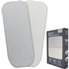 LIONELO Lenzuola con angoli per lettino neonato, Set da 2, 70x28 cm, Cotone di bambù naturale, Traspiranti, Ideali per materasso di lettino, lettino da viaggio/Campeggio o culla,White/Beige