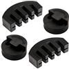 SAVITA 4pz Silenziatore per Violino, 2 Pezzi Stile Artiglio e 2 Pezzi Violino Silenzioso Tourte Rotonda Nera Violin Mute Ultra Pratica per Strumenti Musicali