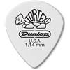 Jim Dunlop 478P Tortex Jazz III - Plettro per chitarra, 1,14 mm, confezione da 12, colore: Bianco