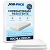 ASK Pack Custodia per Materasso 90x200 cm - 120 µm Ultra Spesso - Sacco Protettivo per Trasloco e Stoccaggio - Resistente, Antistrappo e Antipolvere
