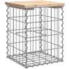 vidaXL Panca Giardino Design Gabbione 33x31x42 cm Legno Massello Pino