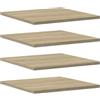 vidaXL Ripiani per Libreria 4pz Rovere Sonoma 40x40x1,5cm Multistrato