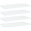 vidaXL Ripiani per Libreria 4pz Bianchi 40x20x1,5 cm Legno Multistrato