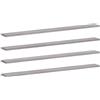 vidaXL Mensole Parete 4pz Grigio Sonoma 100x10x1,5cm Legno Multistrato
