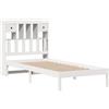 vidaXL Letto Libreria senza Materasso Bianca 90x200 cm Legno di Pino, letto, mobili per camera da letto, letto con contenitore, letto singolo