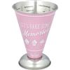 RBV Birkmann Birkmann, bicchiere graduato, colore rosa, lamiera stagnata, diametro 11 cm, altezza 14,5 cm