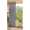 Gardinenbox - Tenda con occhielli, in voile, 100% poliestere, 245 x 140 cm, colore: Grigio