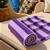 PETTI Artigiani Italiani - Telo Mare Microfibra, Asciugamano Mare o Piscina, Telo per Lettino Spiaggia, Grande 90x180 cm, Righe Viola Lilla