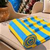 PETTI Artigiani Italiani - Telo Mare Microfibra, Asciugamano Mare o Piscina, Telo per Lettino Spiaggia, Grande 90x180 cm, Righe Giallo Celeste