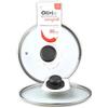IPEA Coperchio per Padella o Pentola in Vetro Temperato - 18/20 / 22/24 / 26/28 / 30/32 cm - Trasparente Rotondo Universale con Pomello per Pentole e Cucina - Lavastoviglie OK - 30 CM