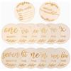 XIHIRCD 14 Pezzi Fiori Biglietti Mensili per Bambini, 1-12 Mesi Cartello di Annuncio del Bambino Legno Cartello per Neonati Hello World per Ragazzo e Ragazza Baby Shower Regalo Accessori Fotografici
