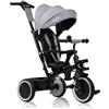 LIONELO Berry triciclo e passeggino multifunzione da 9 mesi a 5 anni fino a 25 kg, ruote in poliuretano di grandi dimensioni, sedile girevole a 360°, montaggio senza attrezzi