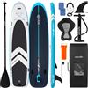 SereneLife SUP Gonfiabile Ultra-Leggera con Tavola SUP Stabile, Stand Up Paddle Board, Pedana Antiscivolo EVA, Accessori Premium Inclusi, per Adulti e Giovani fino a 125 kg