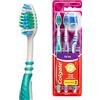 Colgate Spazzolino manuale a zig zag, confezione da 3 pezzi, setole morbide, portata interdentale