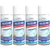 ENJOY HOME PULICLIMA Igienizzante Condizionatori Spray - Schiuma Attiva ai Sali Quaternari di Ammonio per Split e Filtri - Pulitore Professionale Antibatterico al Profumo di Mughetto 500ml x4