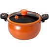 Generico a pressione piccola antiaderente - a calore rapido, coperchio trasparente, design ergonomico durevole | da cucina per cucinare in casa zuppa stufato bollire pasti facili e velo