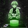 Lampephoto.fr Lampada Led 3D decorativa Manga Zenitsu Agatsuma, idea regalo per adolescenti, accessorio Manga Zenitsu Agatsuma Manga Disegni animati Camera da letto per ragazzi idea regalo natale adolescenti