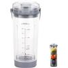 BeiLan Tazza di ricambio con coperchio per frullatore portatile Ninja Blast serie BC100 e BC151: accessori per frullatore da 510 ml, parte compatibile con frullatore Ninja Blast (grigio)