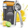 Brendo Spremiagrumi Manuale Premium in Acciaio Inox - Spremi Limone Dimensione Universale Lavabile in Lavastoviglie Spremi Agrumi Lime Spremiarance Spremisucco Spremifrutta Accessorio per Cocktail Bar