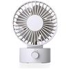 Zambuph Ventilatore piccolo USB 2 velocità Ventilatori da soggiorno regolabili per ufficio Sport all'aria aperta Viaggi Campeggio Picnic Raffreddamento in plastica, Bianco