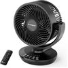 DR.PREPARE Ventilatore da Tavolo Silenzioso 900 CFM Motore DC Brushless Oscillazione 70°+100° 3 Velocità Timer 12H Ventilatore Silenzioso Potente per Camera da Letto Ufficio Cucina