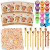 JWTRSVTY 82 PCS Capybara Party Regali, Capybara Tema Feste, Include Timbri, Neutre Penne, Libri A Spirale, Adesivi A Fumetti, per Ragazzi Ragazze Festa Accessori