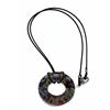 Generic Collana a ciambella multicolore, in vetro di Murano. bigiotteria