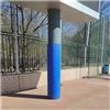 Generic Cuscinetti per pali da basket, base trapezoidale per esterni, materiale impermeabile in PU per protezione del terreno sportivo, piastre protettive durevoli per canestri da basket