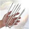 Dutiplus Arpione da pesca grande, 1 ~ 11 rebbi, barded in acciaio inox, gancio a forchetta da caccia con vite da 8 mm per catturare pesci grandi, talpe, rana toro (argento 7PY)
