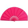 Palut Ventaglio Tai Chi Yoga Kung Fu da 33 cm, ventaglio colorato Pieghevole a Mano for spettacoli teatrali e Regali(Rose Red)