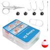 Generico Il Kit di Pesca Completo,Set Di Forniture Multifunzionale Composto Da 24 Pezzi | Cassetta Porta Attrezzi per la Pesca - per Uomo, Marito, Papà, Bass, Trota, Torrente, Pesce Gatto, Riva, Molo, Fiume