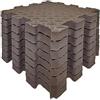 BTGYTTKL Tappeto Da Fitness A Puzzle Tappetini EVA spessi 2,5 cm 30x30 Piastrelle ad incastro antiscivolo ammortizzanti for il fitness(Brown,4Pcs)