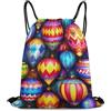 Generic Hot Ball Sky Cartoon Art Borsa Sportiva Sacca con Cordoncino Moda Pieghevole per Vita Quotidiana Viaggi Nuoto Borsa Palestra 36X42Cm